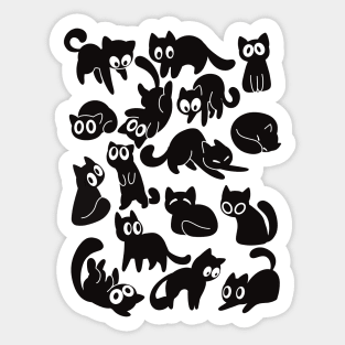 black cats!! Sticker